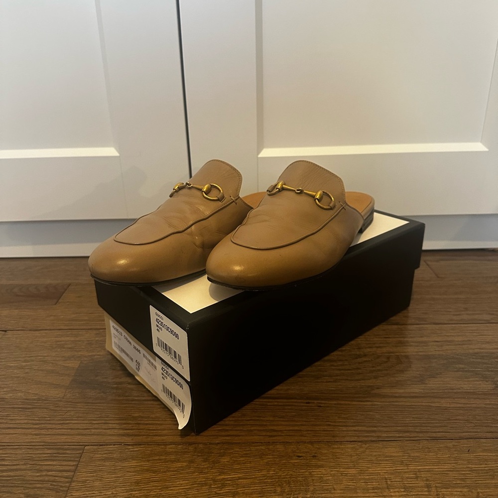 Gucci Princetown Leather Mules